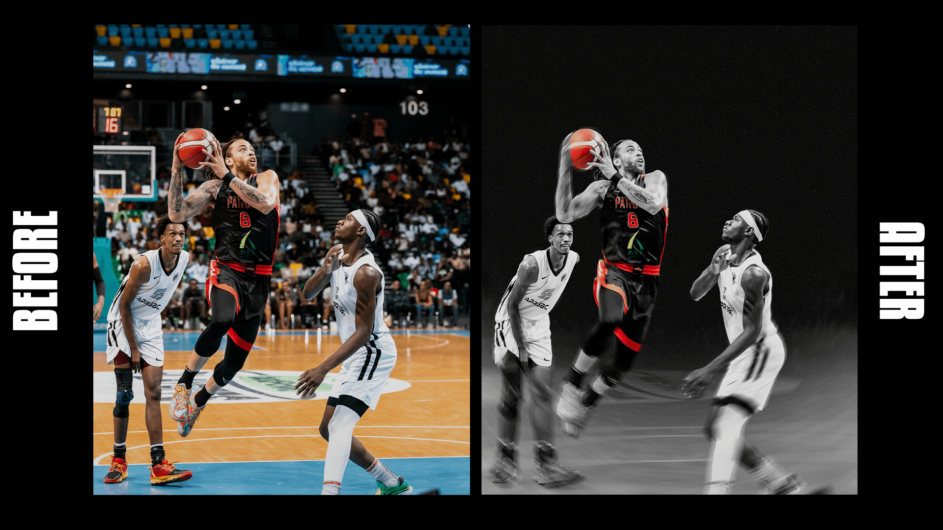 Black & White Ferwaba Playoffs Filter